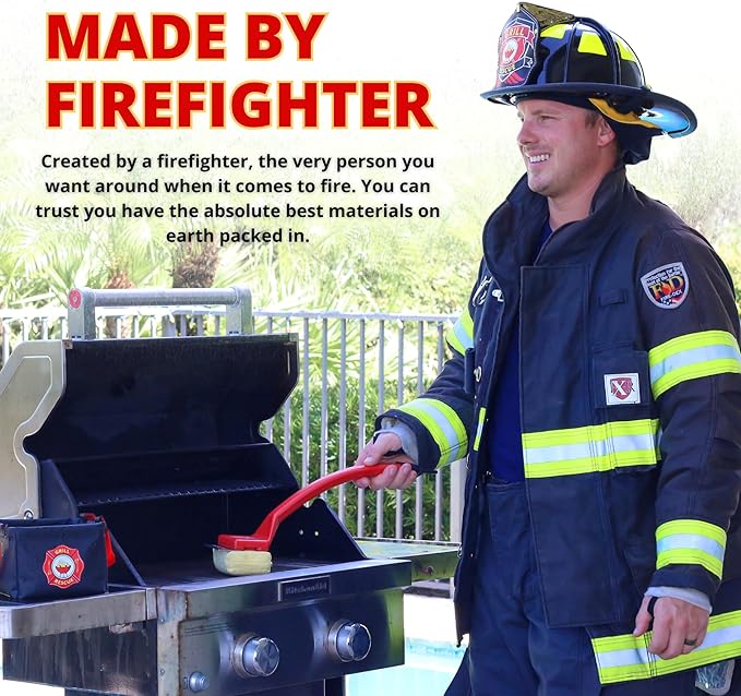 Grill Brush with Replaceable Bristle-Free Scraper Head, 600°F Rated