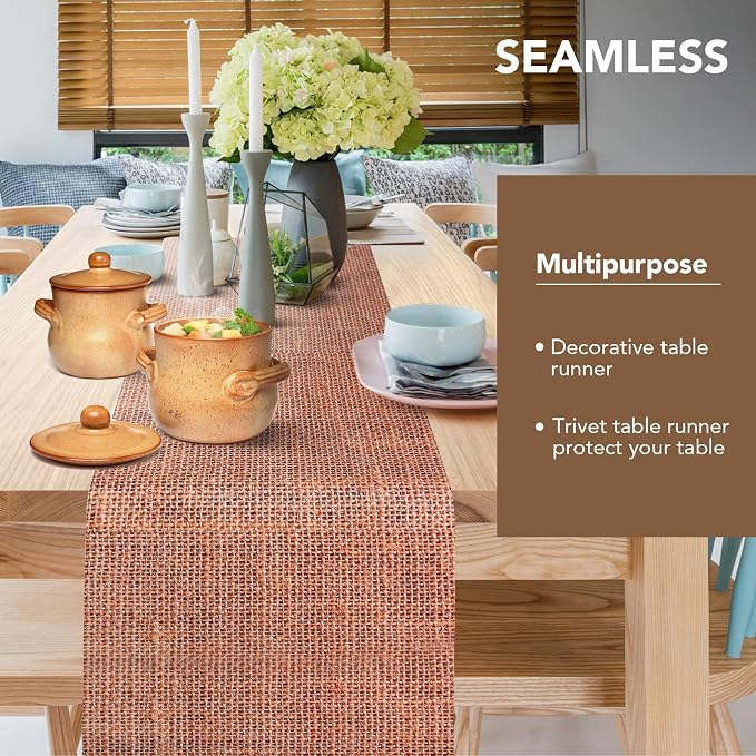 Trivet Table Runner Hot Plates Mat 12 X 40 Inch Heat Resistant Table Protector - Image 3