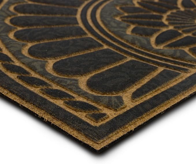 Outdoor Doormat 2 x 3 Ft Polyester Low Profile Rubber-Backed