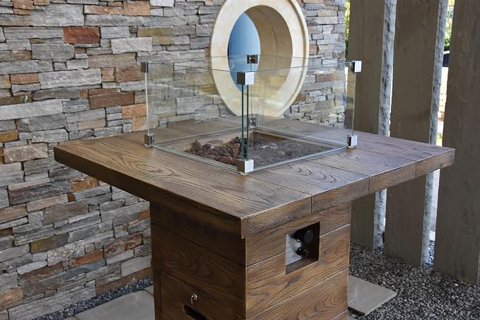 All Fire Table Pit Wind Screens and Stainless Steel Buner Lid from ELEMENTI | - Image 3