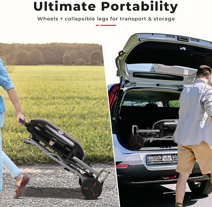 Portable Propane Gas Grill, 000 BTU BBQ Grill - Image 5