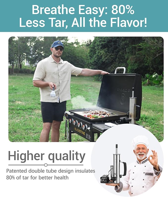 Cold Smoke Generator for BBQ Grills, Hot/Cold Smoker for Cheese, Meat & Fish - Image 4