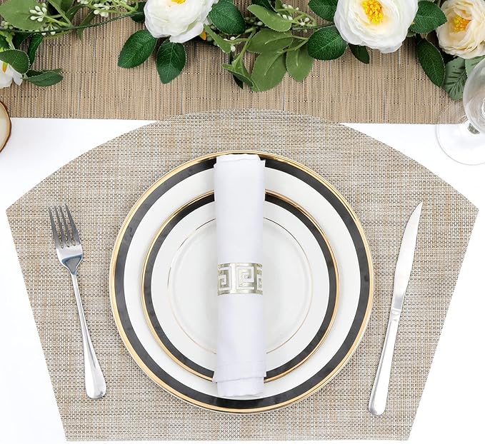 SHACOS Large Size Wedge Shape Placemats - Image 5