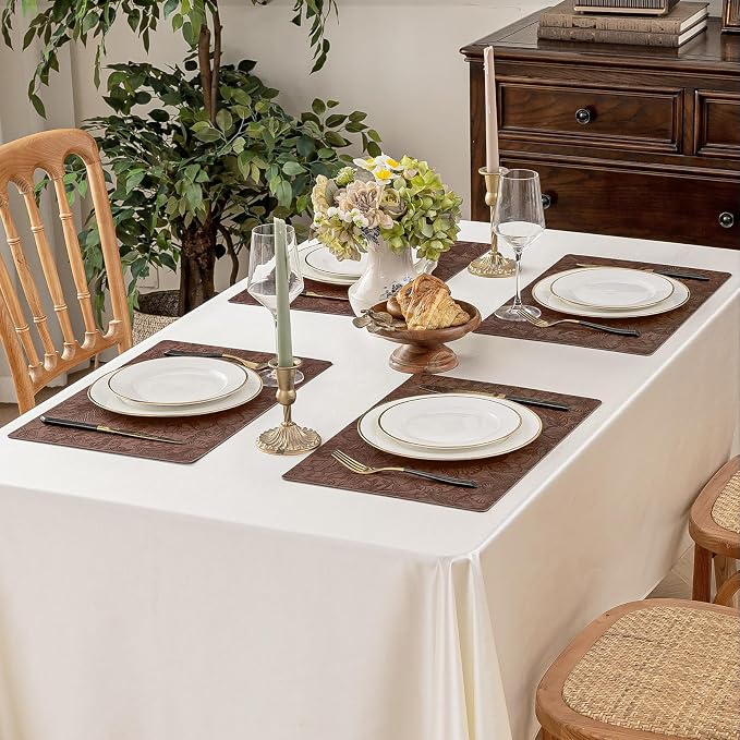 Romanstile Vinyl Placemats Set of 8-12 X 18 Inch - Image 7