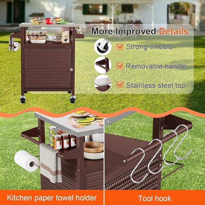 Outdoor Pizza Oven Table, Outdoor Table - Image 5