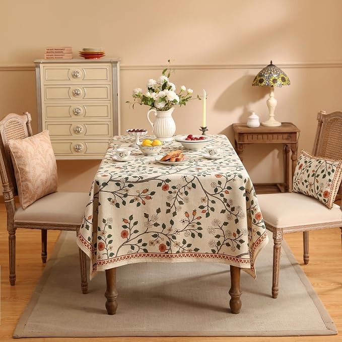 ISAENNE Designer Floral Table Cloth - Image 3