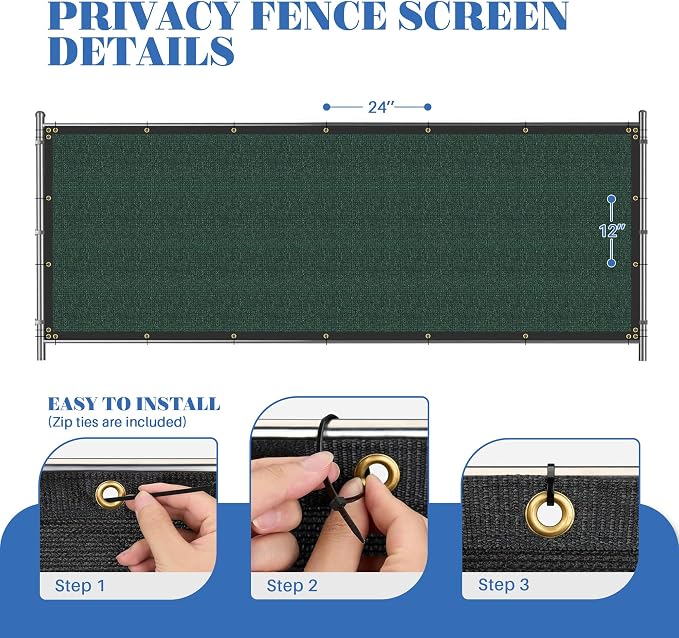ECOOPTS 4'x203' Privacy Fence Screen Windscreen - Image 6