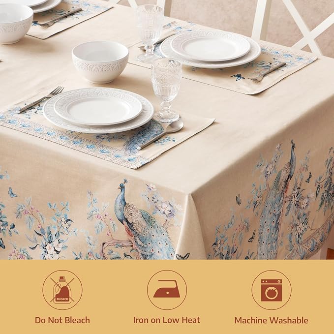 Maison d' Hermine Premium Table Cloth Square Table 100% Combed Cotton 70 x 70 - Image 8