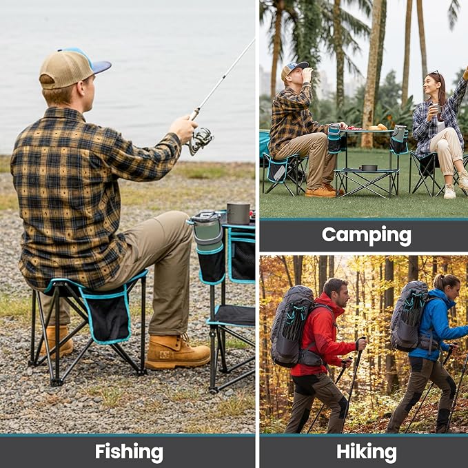 FUNDANGO Folding Tripod Stool, Lightweight Portable Fishing Chair - Image 5