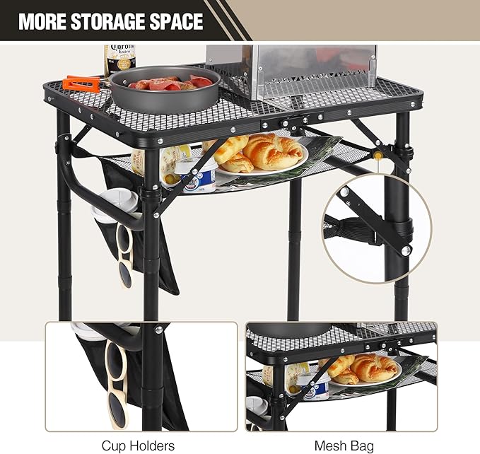 REDCAMP Small Folding Grill Table - Image 6