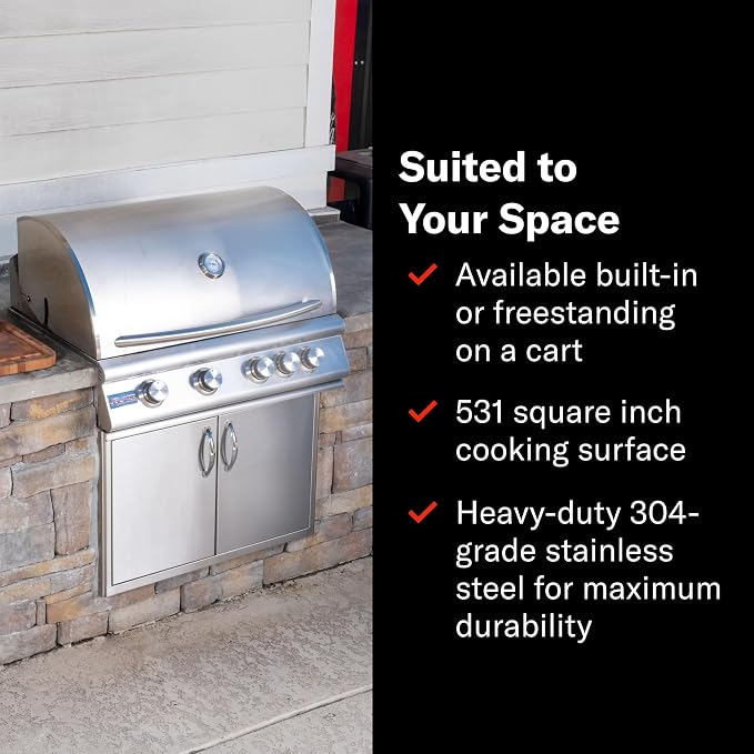 Blaze Grills Premium LTE+ | 40-Inch 5-Burner Barbecue | Built-In Natural Gas - Image 6