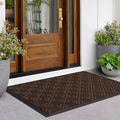 LEKEEPGO Large Front Door Mat Outside Entrance 31.5"x47", Drainage Welcome Matt by LEKEEPGO