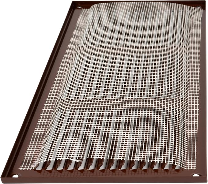 Repa Market 12x6 Inch Air Vent Cover/Brown Galvanized Steel Louvered Grill Cover - Image 8