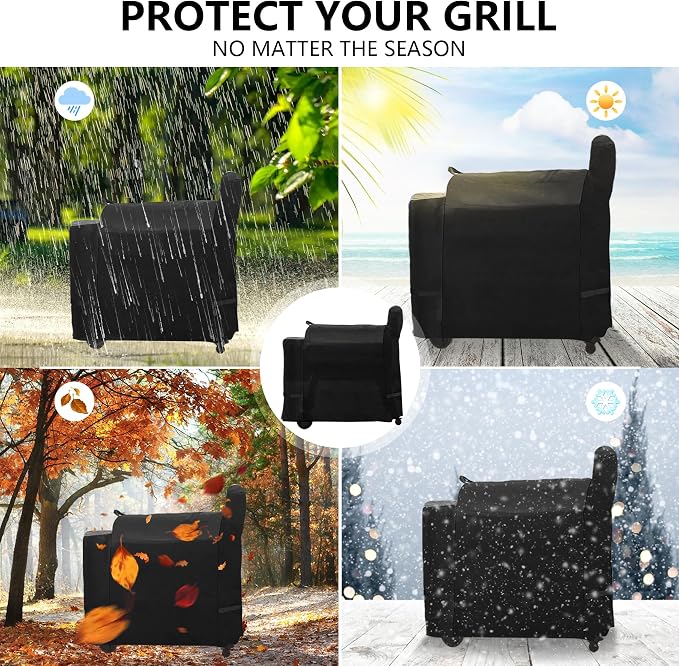 Outdoor Heavy Duty Waterproof Pellet Grill Cover - Image 7