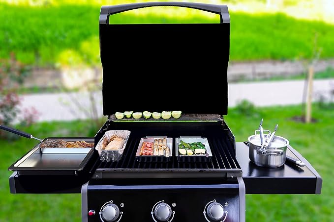 Yukon Glory BBQ Vegetable Grill Basket Set, Stainless Steel, 3 Baskets - Image 7