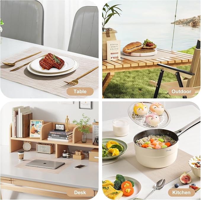 Placemats Set of 8，Non-Slip PVC Weave Table Mats Easy to Clean，Heat Resistant - Image 7