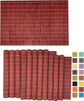 ANDSTAR Set of 24 Bamboo Placemats 17.7X11.8Inch Sushi Rolling Mat Japanese by Andstar