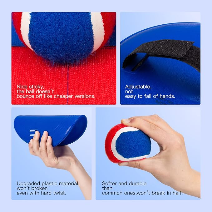 EVERICH TOY Upgraded Toss and Catch Ball Game Set, Kids Toy Stocking Stuffers - Image 4