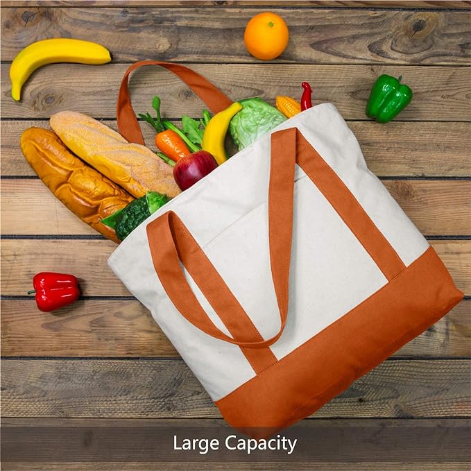 TOPDesign 3-Pack Canvas Tote Bags - Image 4