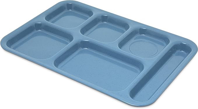 Carlisle FoodService Products Right-Hand Heavyweight 6-Compartment Melamine by CarlisleFoodServiceProducts