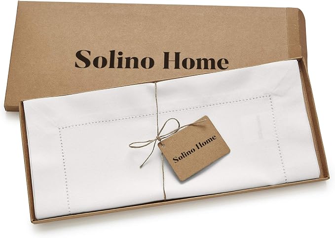 Solino Home White Table Runner 60 Inches - Image 6