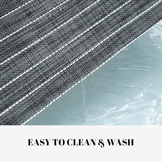 Placemats Set of 12 Vinyl/Plastic Woven Place Mats - Image 3