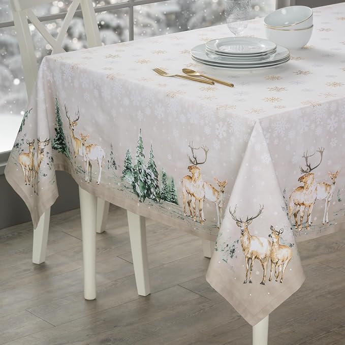 Maison d' Hermine Table Cloth Rectangle Table 100% Cotton 60 x 108 Inches Fall - Image 9