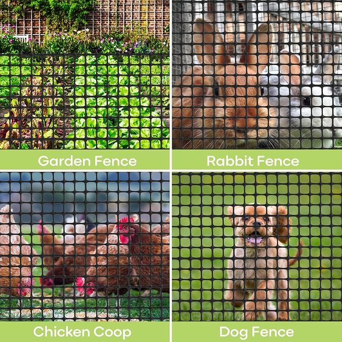 Plastic Fence Animal Barrier, 3.3x33ft Outdoor Safety Snow Plastic Fencing Roll - Image 7