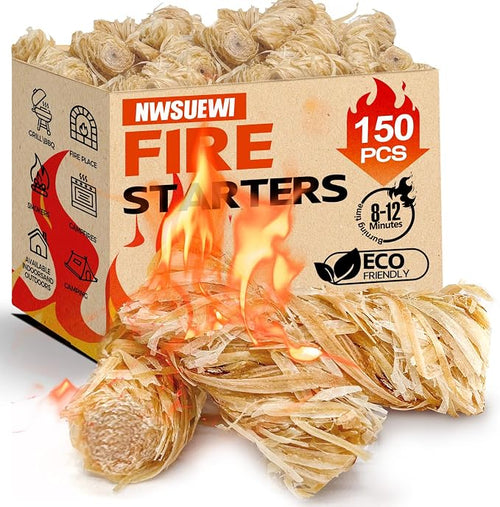 150 PCS bleweed fire Starter for Grill, Camping.kindling.Quick Light Wood by Unknown