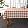 Gingham Table Cloth for Square Tables Orange Checkered Plaid Tablecloth Heavy by Yofori