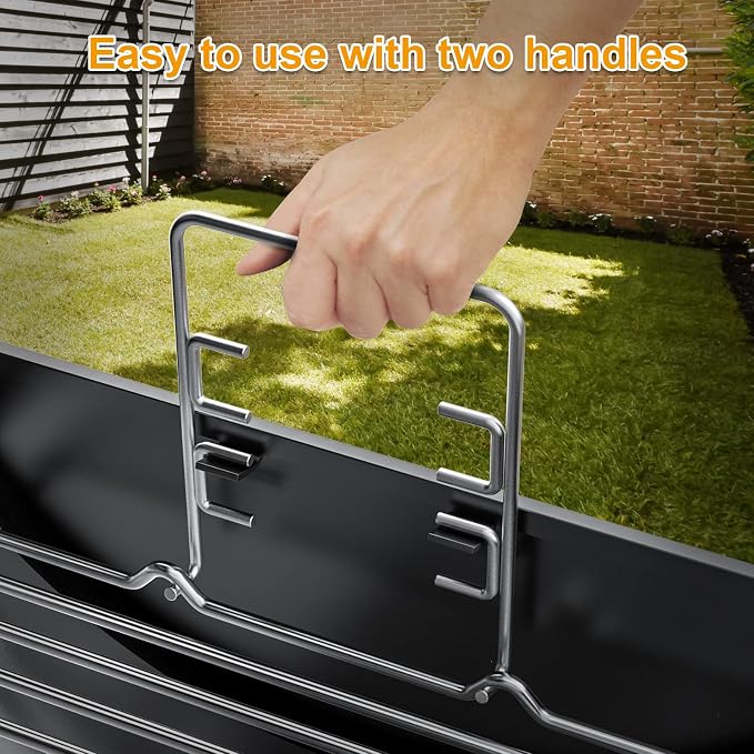 LS'BABQ Stainless Steel 27 Inch Charcoal Ash Pan Replacement - Image 5