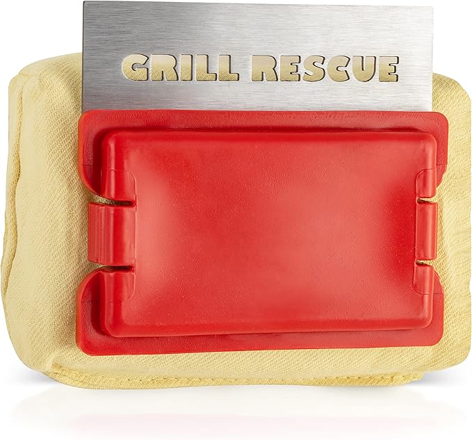 Grill Brush with Replaceable Bristle-Free Scraper Head, 600°F Rated