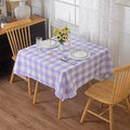 Cupuamon 2 Pack Waterproof Polyester Fabic Square Checkered Tablecloth，54x54 by Cupuamon