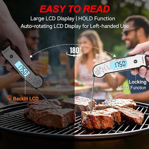 Atogou Professional Food & Meat Thermometer, 1 Sec Instant Read & ±0.5℉ Accuracy - Image 9
