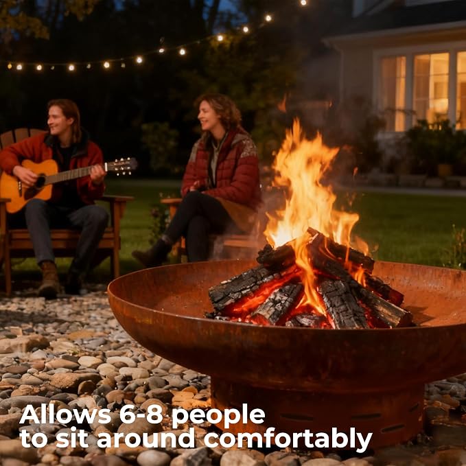 KOL 35" Dia. Heavy-Duty Fire Pit - Image 8