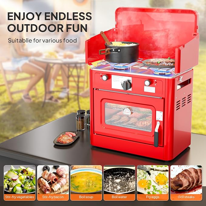 ROVSUN 2-in-1 Camping Stove - Image 5