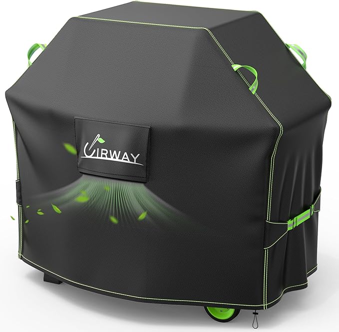 UIRWAY Gas Grill Cover 60 Inch, Waterproof, UV & Fade Resistant BBQ Grill Cover by UIRWAY