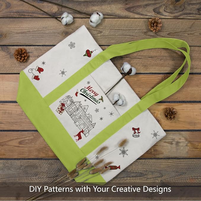 TOPDesign 3-Pack Canvas Tote Bags - Image 3