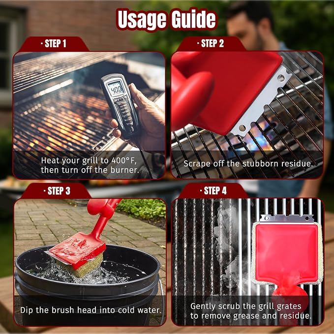 SHINESTAR Steam Grill Brush Bristle Free - Image 6
