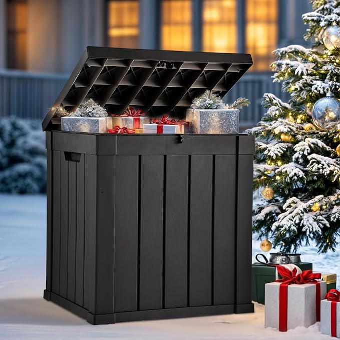 YITAHOME 51 Gallon Outdoor Storage Deck Box, Waterproof Resin Package Delivery by YITAHOME