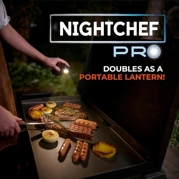 Night Chef Pro Smart Grill Light – Solar & USB Powered, Tilt Sensor, Magnetic - Image 7