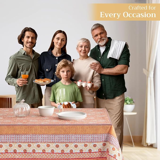 Maison d' Hermine Table Cloth Rectangle Table 100% Cotton 60 x 90 Inches Fall - Image 5