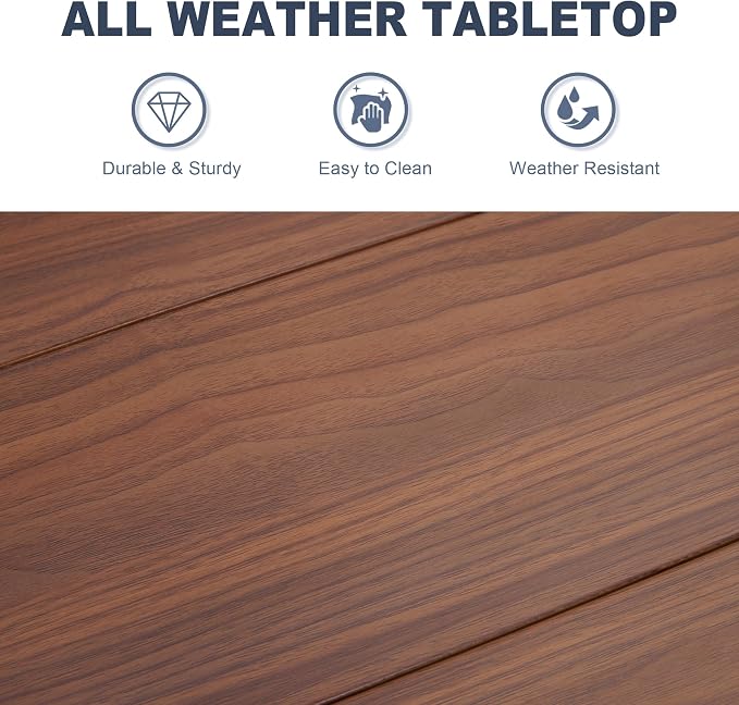VICLLAX Outdoor Patio Dining Table - Image 6