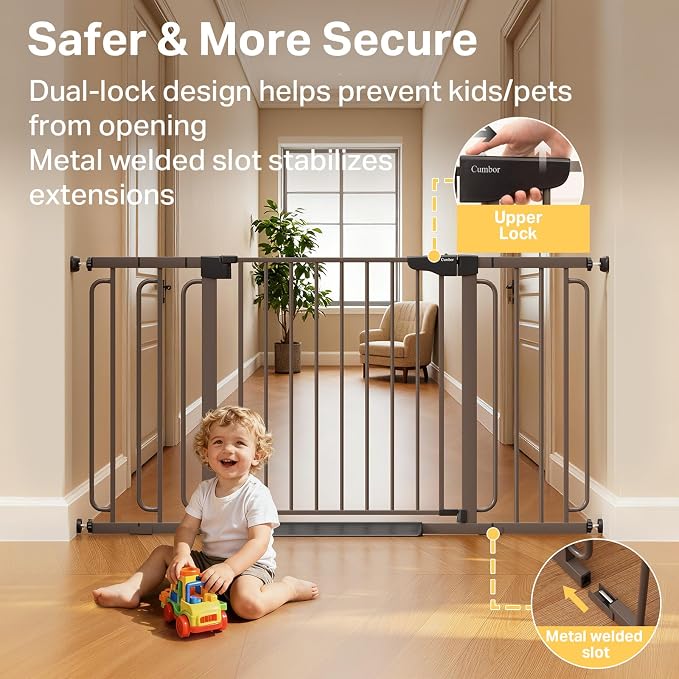 Cumbor 29.7-59" Extra Wide Baby Gate - Image 3