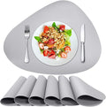 Herda Placemats Set of 6 for Dining Table Mats Faux Leather Place Mats Wipeable by Betterqualitybetterlife
