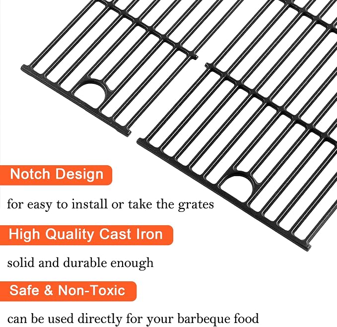 DELSbbq 17" Grill Grates for Charbroil Performance 6 Burner 463228622 463229021 - Image 4