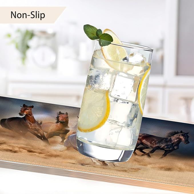 Placemats, Running Herd Horse Placemats 12x18 Inch Waterproof Non-Slip Washable - Image 4