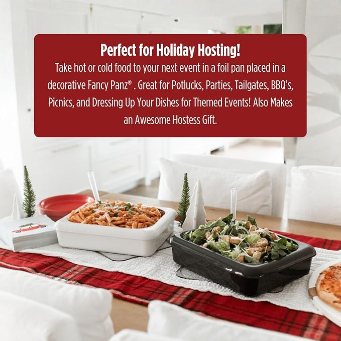 Fancy Panz - Platinum Classic Aluminum Foil Pan Carrier - Elevated Food Serving - Image 6