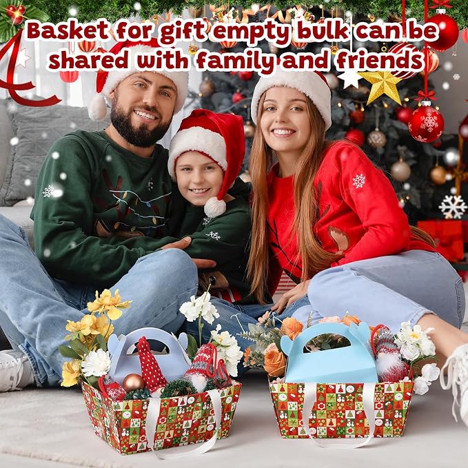 Pinkunn 48 Pcs Basket for Gifts Empty DIY Bulk Party Gift Basket Kit - Image 4