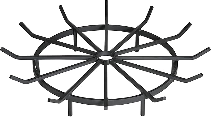 SteelFreak Wagon Wheel Firewood Grate by SteelFreak